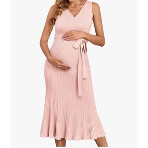 New never worn pink maternity dress